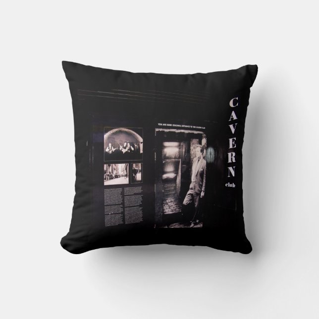 Cavern Club Original Entrance, Liverpool UK. Throw Pillow (Front)