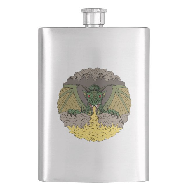 Cavern Dragon 2016 Flask (Front)