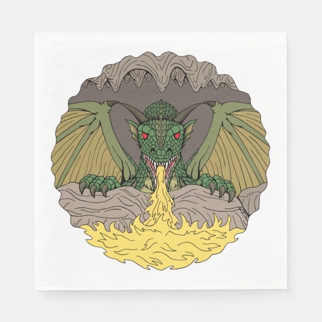 Cavern Dragon 2016 Napkins (Front)