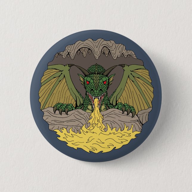Cavern Dragon 2016 Pinback Button (Front)