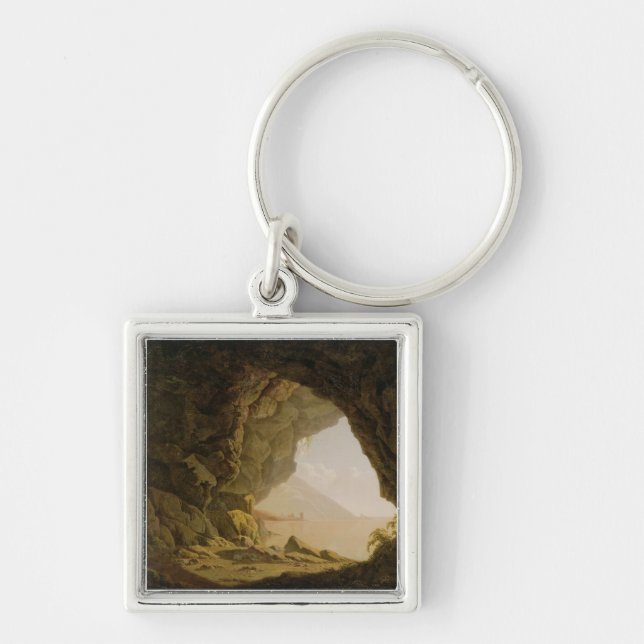 Cavern, Near Naples, 1774 (oil on canvas) Keychain (Front)