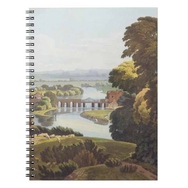Caversham Bridge, near Reading, engraved by Robert Notebook (Front)
