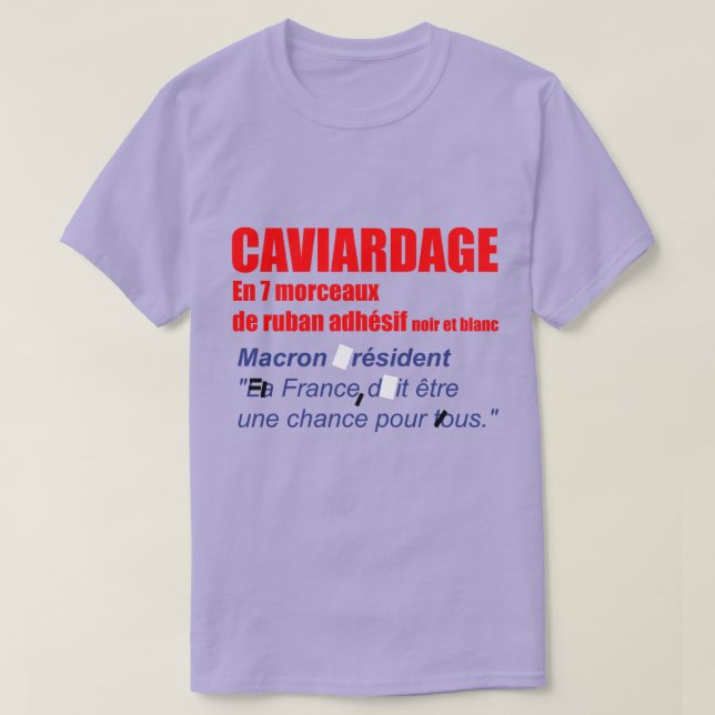 Caviardage en 7 morceaux Elections presidentielles T-Shirt (Design Front)