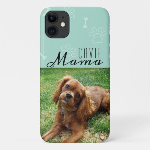 Cavie Dog Mama Pet Photo Female Modern Cute iPhone 11 Case