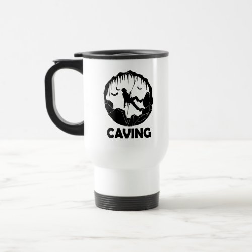 Caving _ Cave Spelunking Speleology Travel Mug