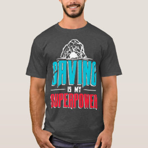 Caving Is My Superpower for a Caver Spelunker T-Shirt