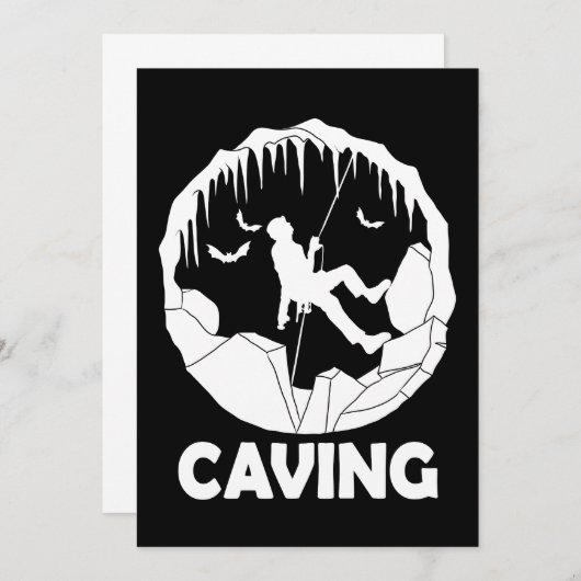 Caving - Speleology Cave Exploration (Front/Back)