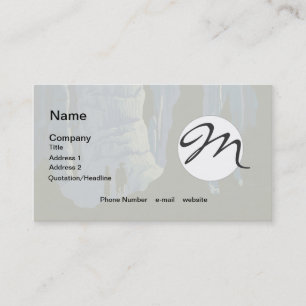 Caving Travel Cavern Vintage Travel Poster Business Card