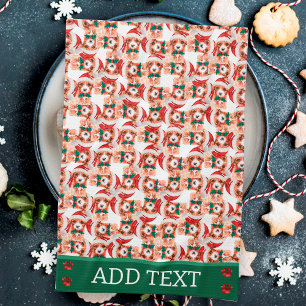 Cavoodle Christmas Dog Kitchen Towel