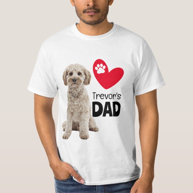 Cavoodle Personalized Dad  T-Shirt (Front)
