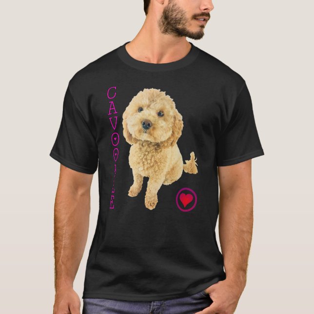 Cavoodle Puppy Dog Poodle cross Noodle Super cute  T-Shirt (Front)
