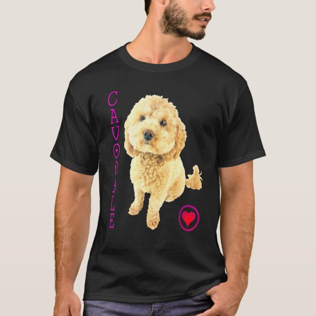 Cavoodle Puppy Dog Poodle Cross Noodle Super Cute  T-Shirt (Front)