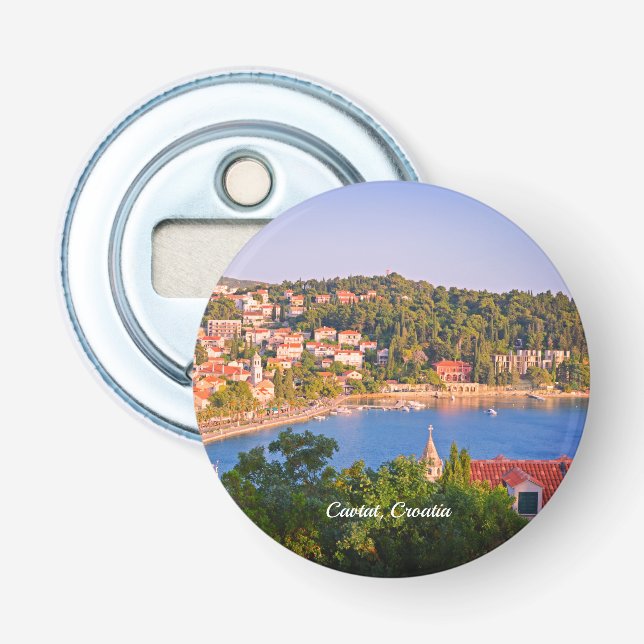 Cavtat, Croatia Town View from the Mausoleum Bottle Opener (Front)