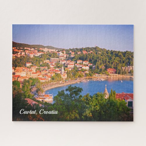 Cavtat Croatia Town View from the Mausoleum Jigsaw Puzzle