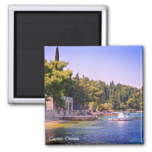 Cavtat Croatia View of Beach Holiday Magnet