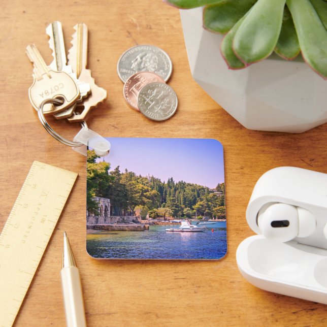 Cavtat, Croatia View of Beach Keychain (Desk)