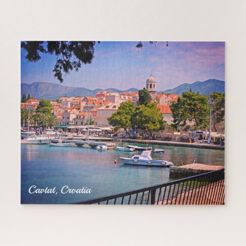 Cavtat Croatia view of the Town Jigsaw Puzzle