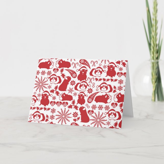 Cavy Christmas Holiday Card (Front)