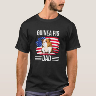 Cavy US Flag 4th Of July Father's Day Guinea Pig D T-Shirt