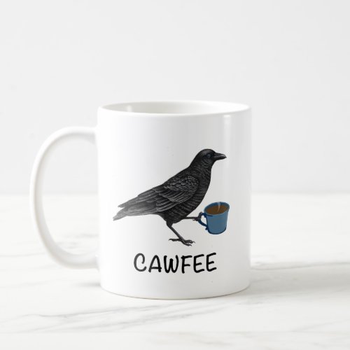 Cawfee Mug Bird Mug Crow Mug Birding Gifts Bir Coffee Mug