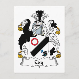 Cay Family Crest Postcard