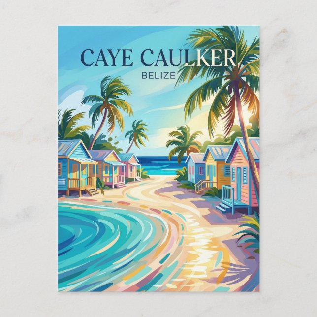 Caye Caulker Belize Postcard (Front)