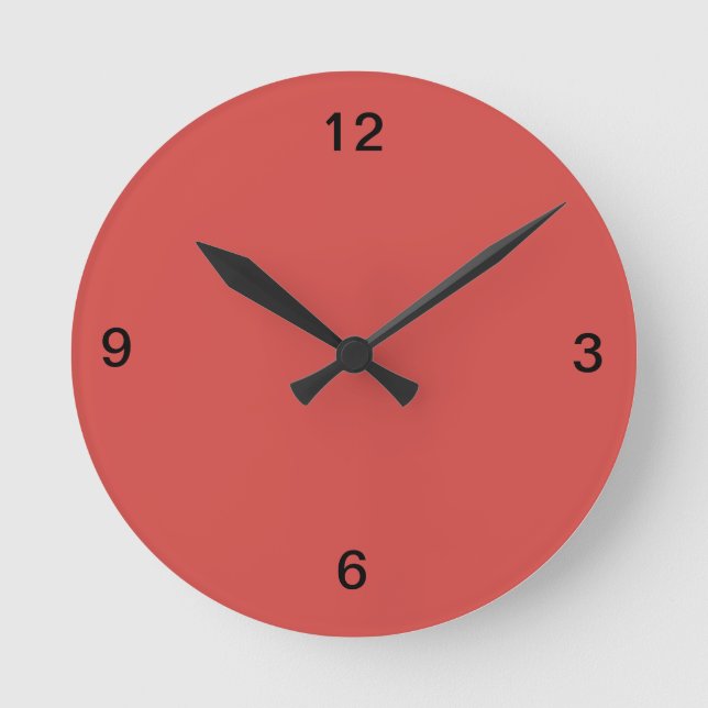 Cayenne Red Wall Clock (Front)