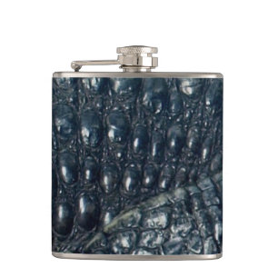 Cayman Crocodile Skin Reptile Flask