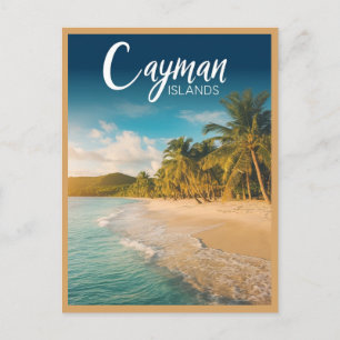 Cayman island Ocean Beach Postcard