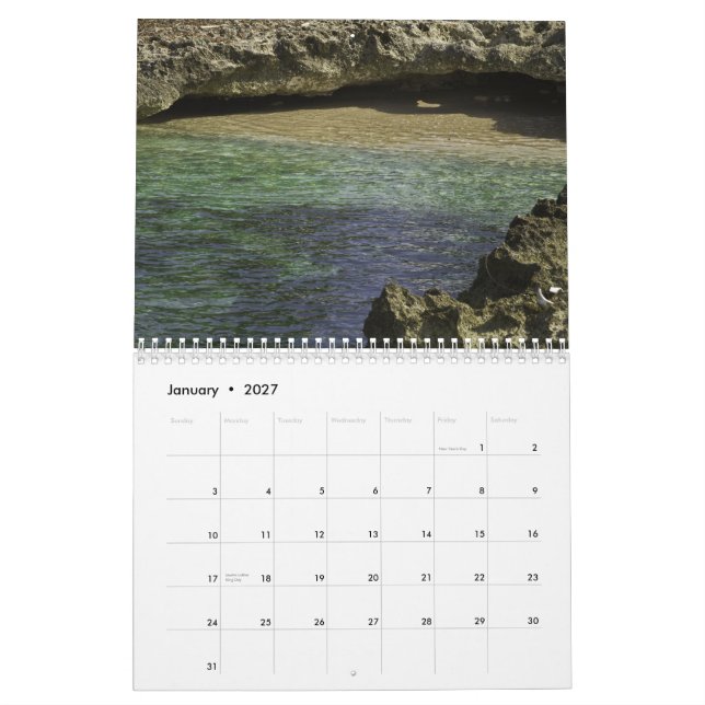 Cayman Islands Calendar (Jan 2027)