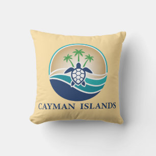 Cayman Islands Caribbean Throw Pillow