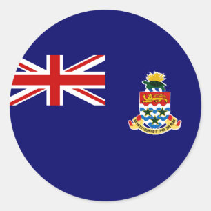 cayman islands classic round sticker