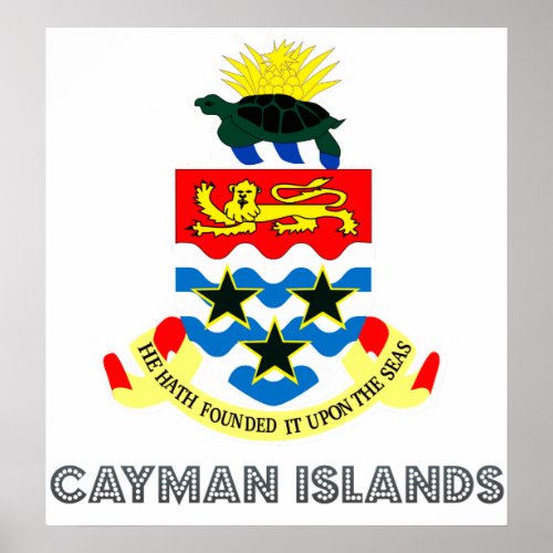 Cayman Islands Coat of Arms Poster