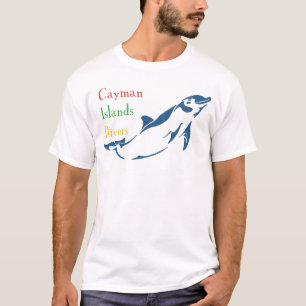 Cayman Islands Divers - Dolphin (front) T-Shirt