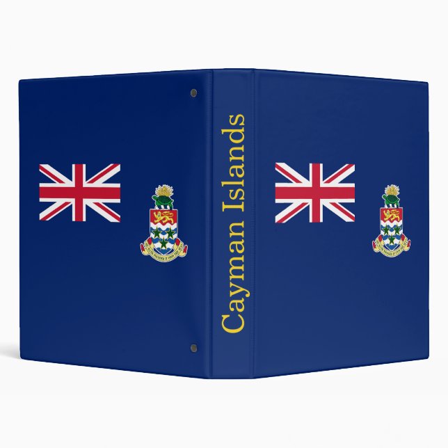 Cayman Islands Flag 3 Ring Binder (Background)