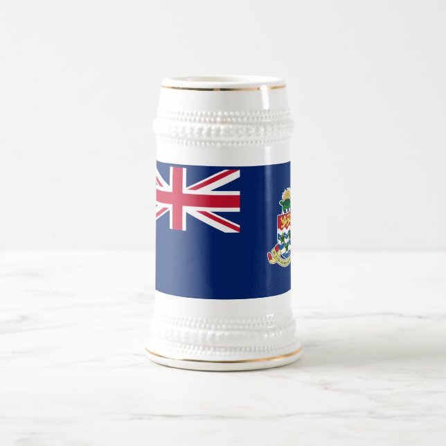 Cayman Islands Flag Beer Stein (Center)