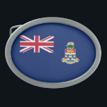 Cayman Islands Flag Belt Buckle<br><div class="desc">Patriotic flag of Cayman Islands.</div>