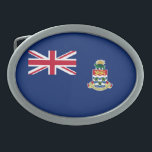 Cayman Islands Flag Belt Buckle<br><div class="desc">Patriotic flag of Cayman Islands.</div>