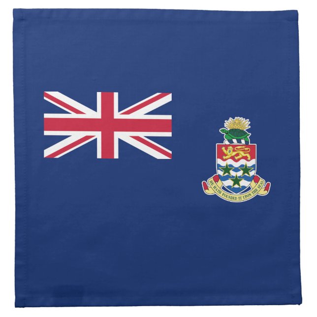 Cayman Islands Flag Cloth Napkin (Front)