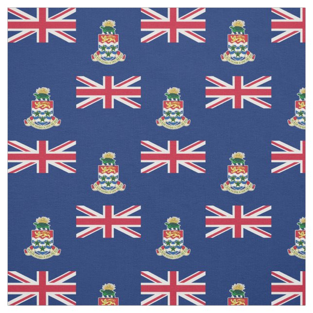 Cayman Islands Flag Fabric (Swatch)