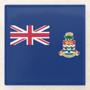 Cayman Islands Flag Glass Coaster
