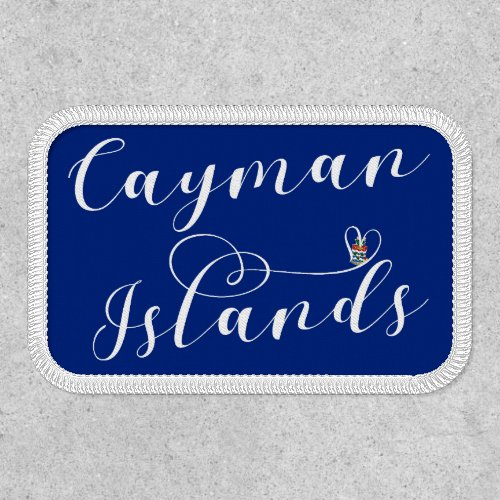 Cayman Islands Flag Heart Cayman Isles Patch