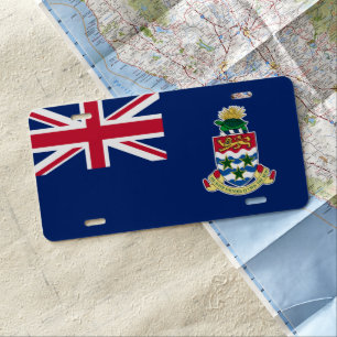 Cayman Islands flag License Plate