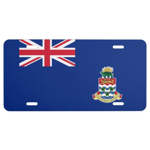 Cayman Islands flag License Plate