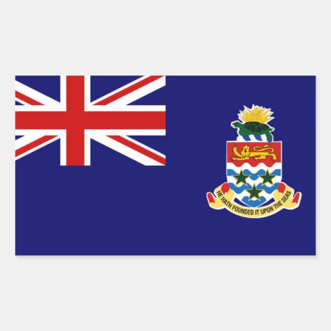 Cayman Islands: Flag of Cayman Islands sticker (Front)