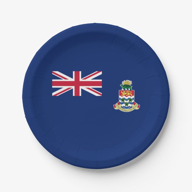 Cayman Islands Flag Paper Plates (Front)