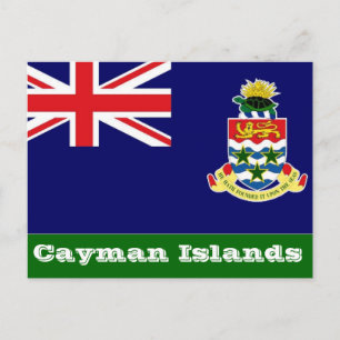 Cayman Islands flag Postcard