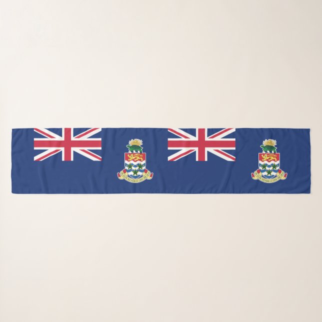 Cayman Islands Flag Scarf (Front (Horizontal))