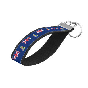 Cayman Islands Flag Wrist Keychain