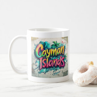 Cayman Islands Graffiti Vibes: Island Street Art Coffee Mug